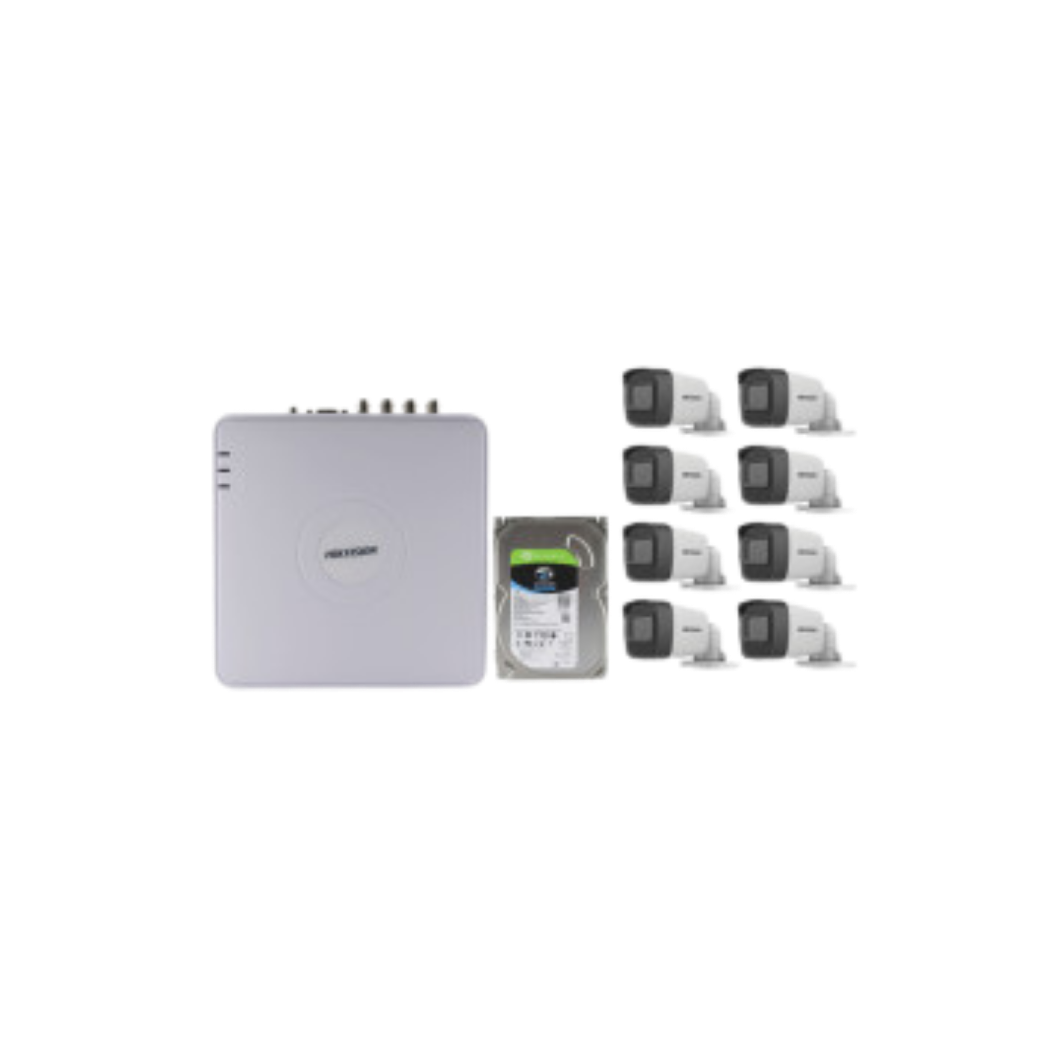 Hikvision HD-TVI 8 Channel Hi-Res DVR 8 Camera Base Kit